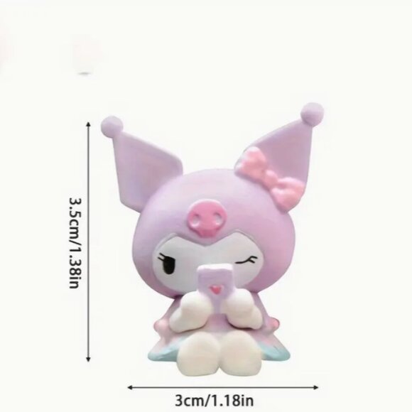 EIGHT Piece Cute Kitty Cartoon Mini Dolls Anime Figures Keepsake Dolls Set - Picture 5 of 7
